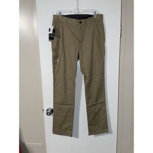 Jos A Bank Traveler Travel Tech Mens Slim Fit 32×32 Khaki Dress Pants Career NWT